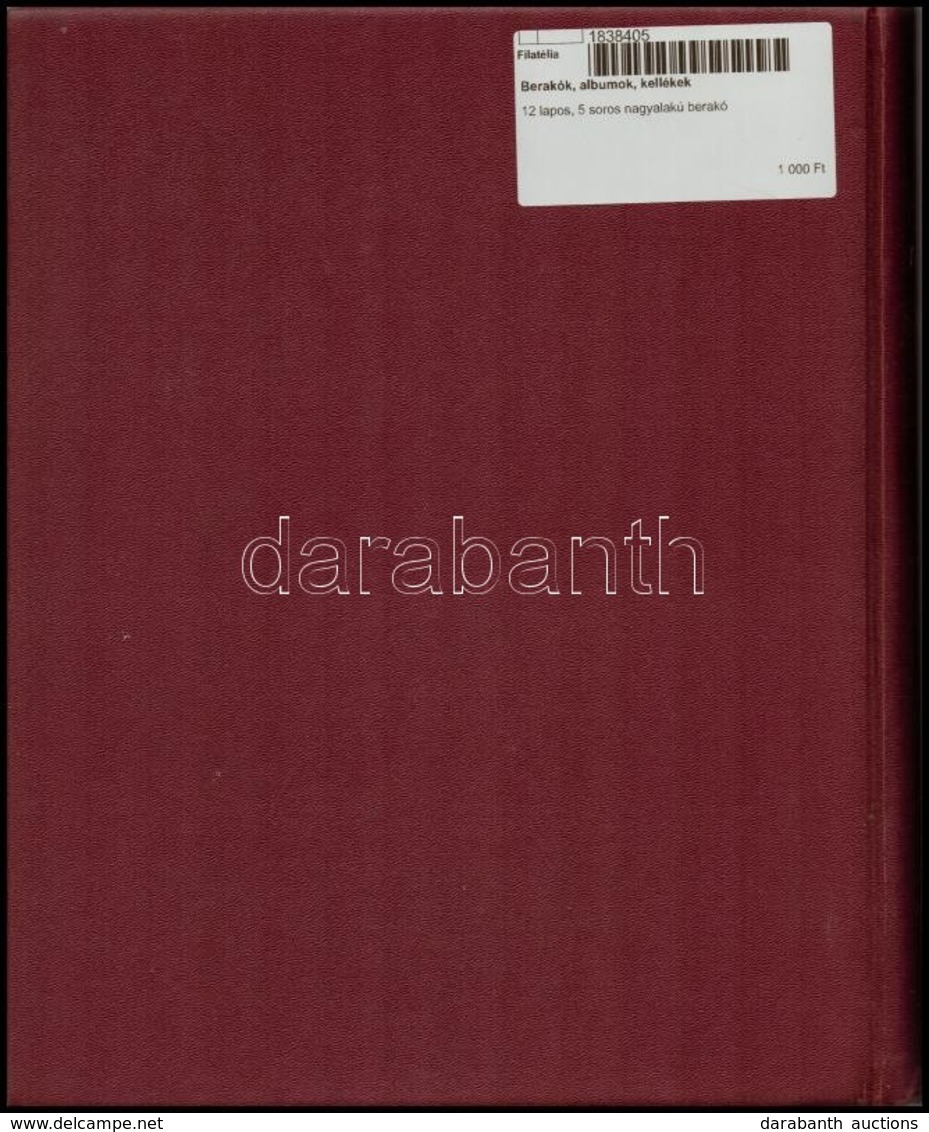 12 Lapos, 5 Soros Nagyalakú Berakó - Altri & Non Classificati