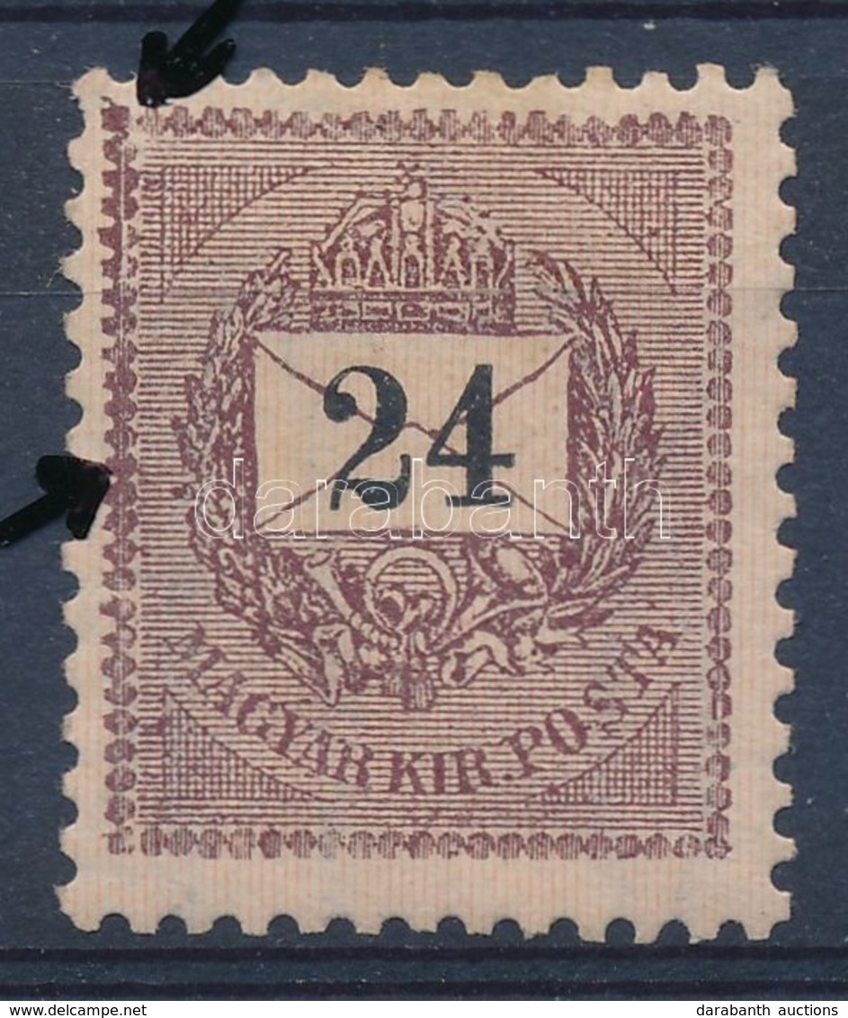 * 1898 24kr Kitöréssel, Gyöngy Után Metszéssel - Altri & Non Classificati