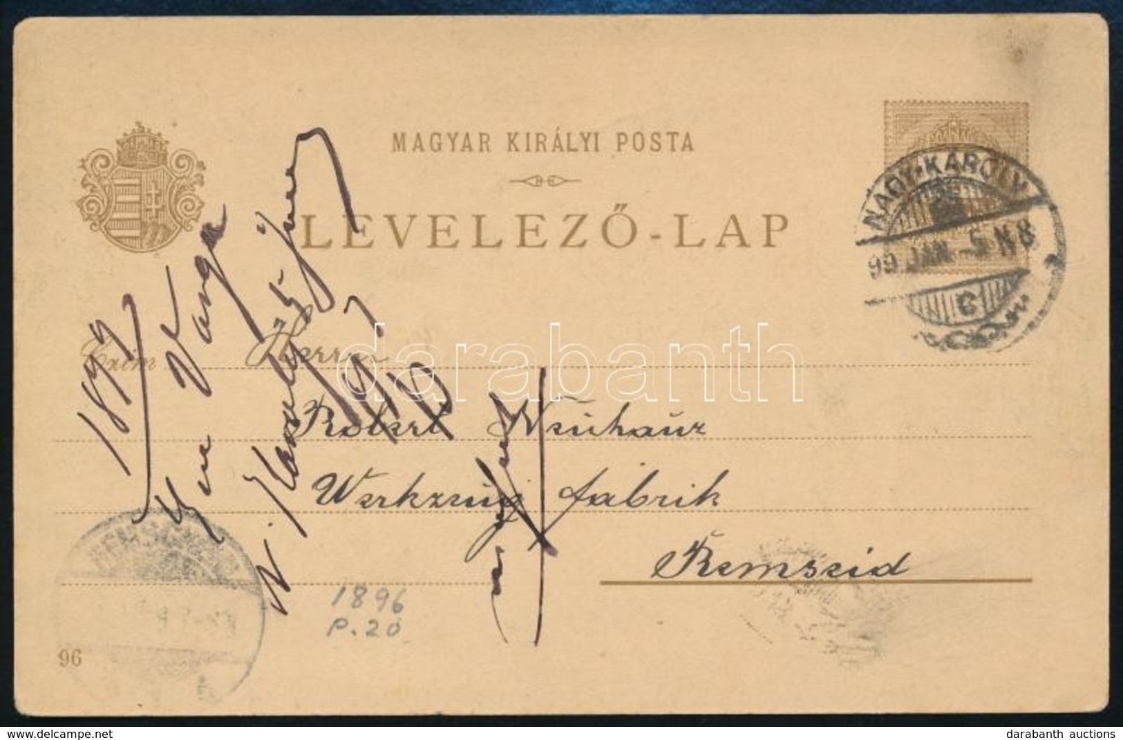 1896 Díjjegyes 2kr Milleniumi Levelezőlap - Mátyás Királlyá Való Kikiáltása - Other & Unclassified
