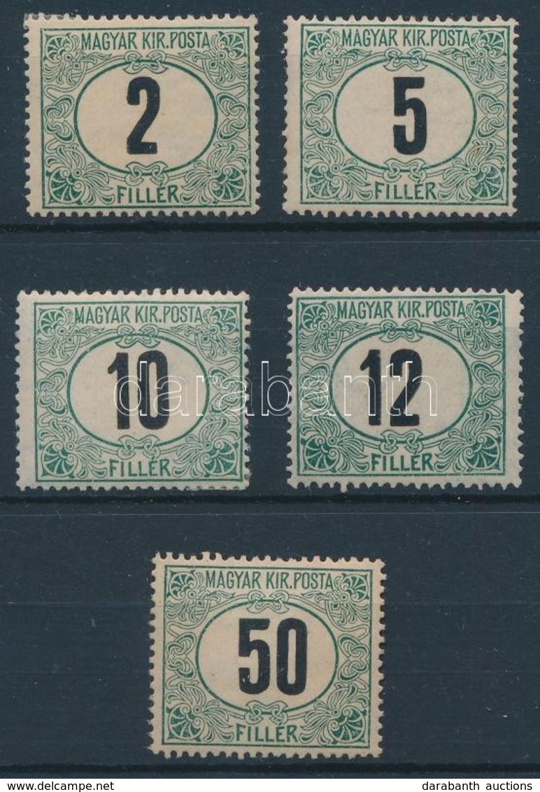 * 1905 Portó ,,B' 5 érték (9.000) - Sonstige & Ohne Zuordnung
