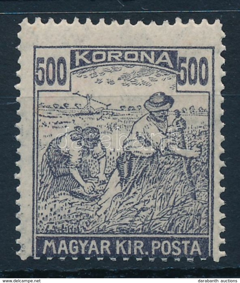 ** 1924 Arató 500 K Elfogazva, Keretbe Tolódott értékszámok - Altri & Non Classificati