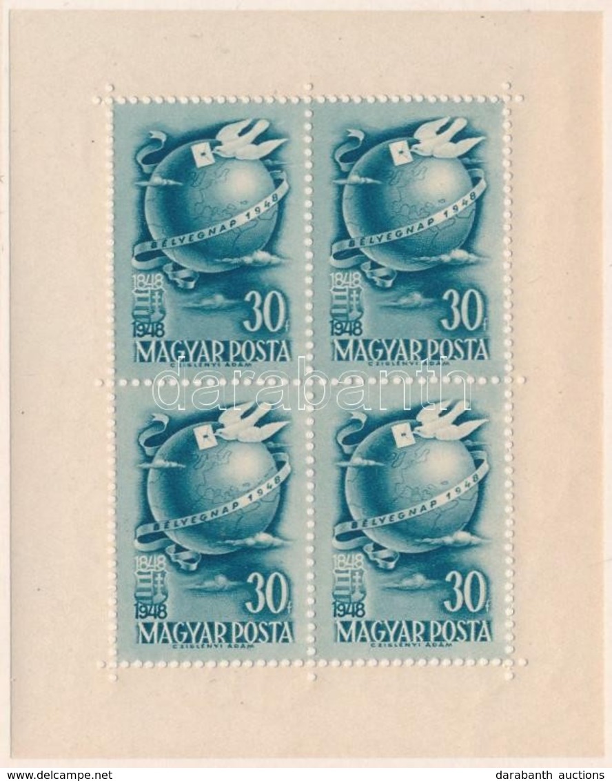 ** 1948 Bélyegnap Kisív II.  (7000) - Andere & Zonder Classificatie