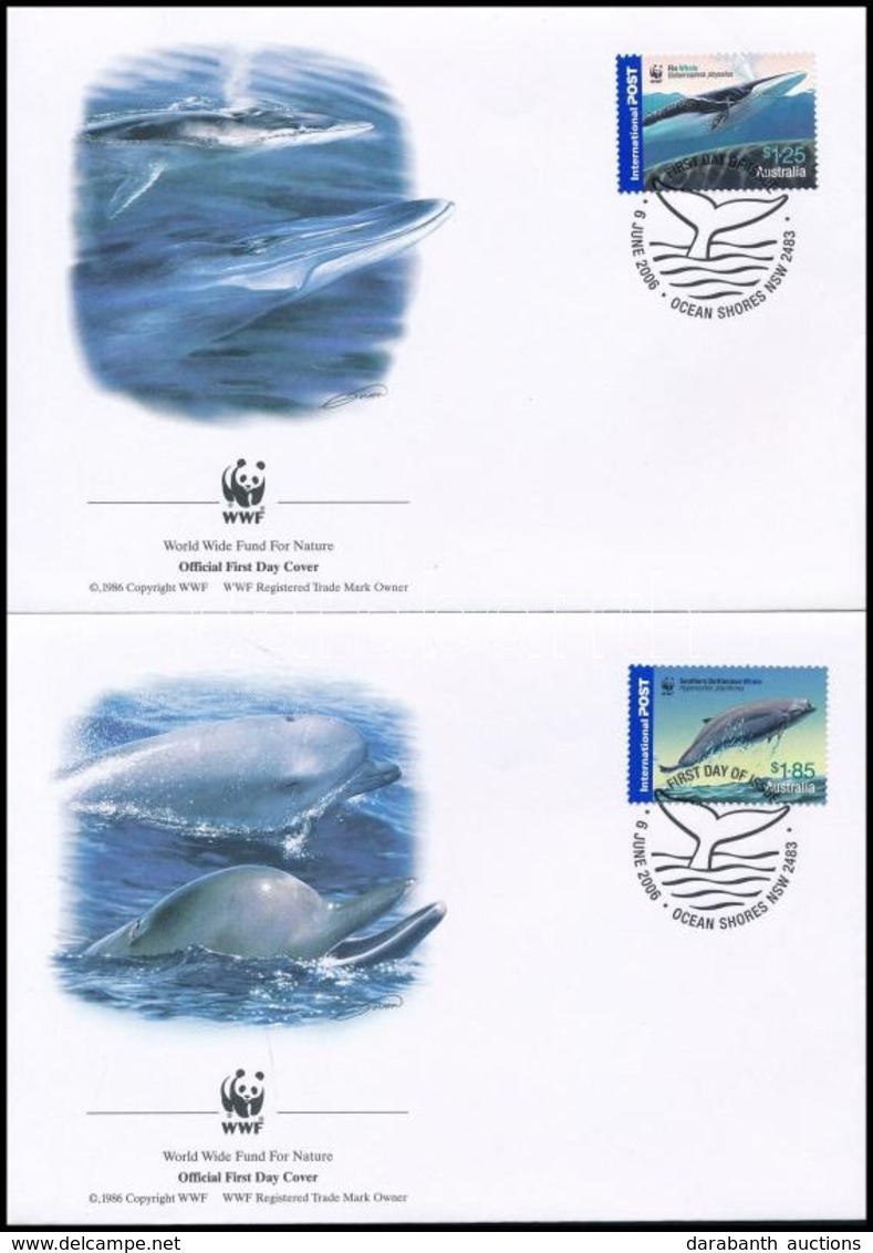 2006 WWF: Bálnák Sor 2 értéke 2 FDC-n Mi 2679-2680 - Andere & Zonder Classificatie