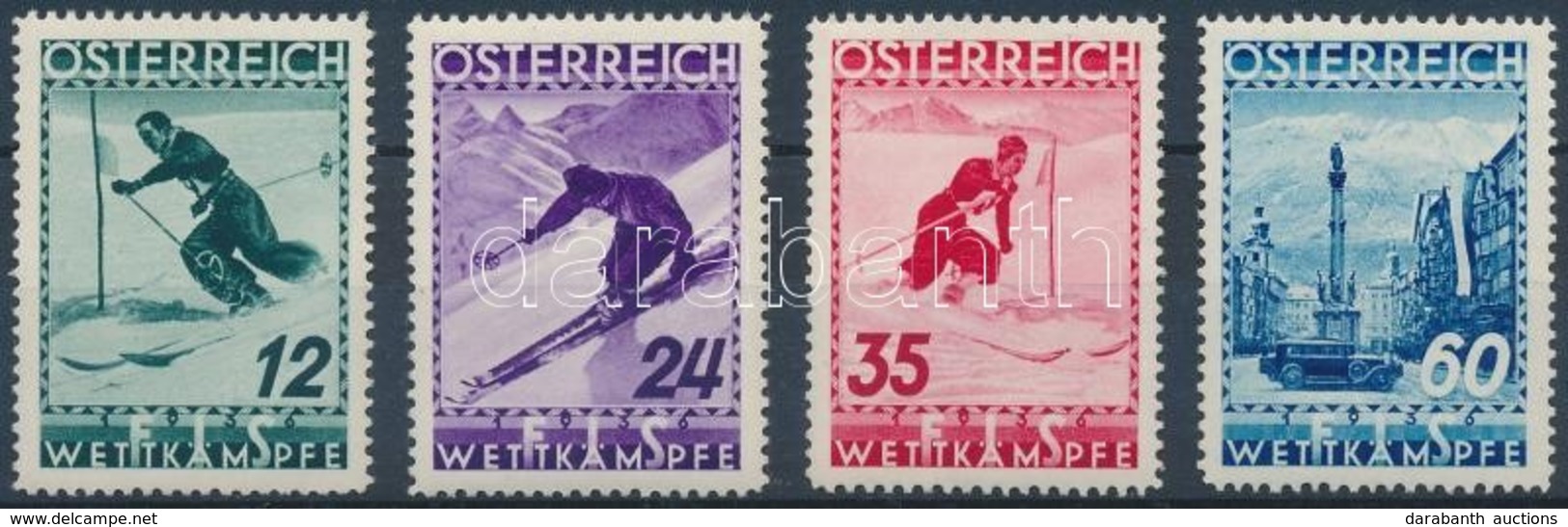 ** 1936 FIS VB, Innsbruck Sor Mi 623-626 - Andere & Zonder Classificatie