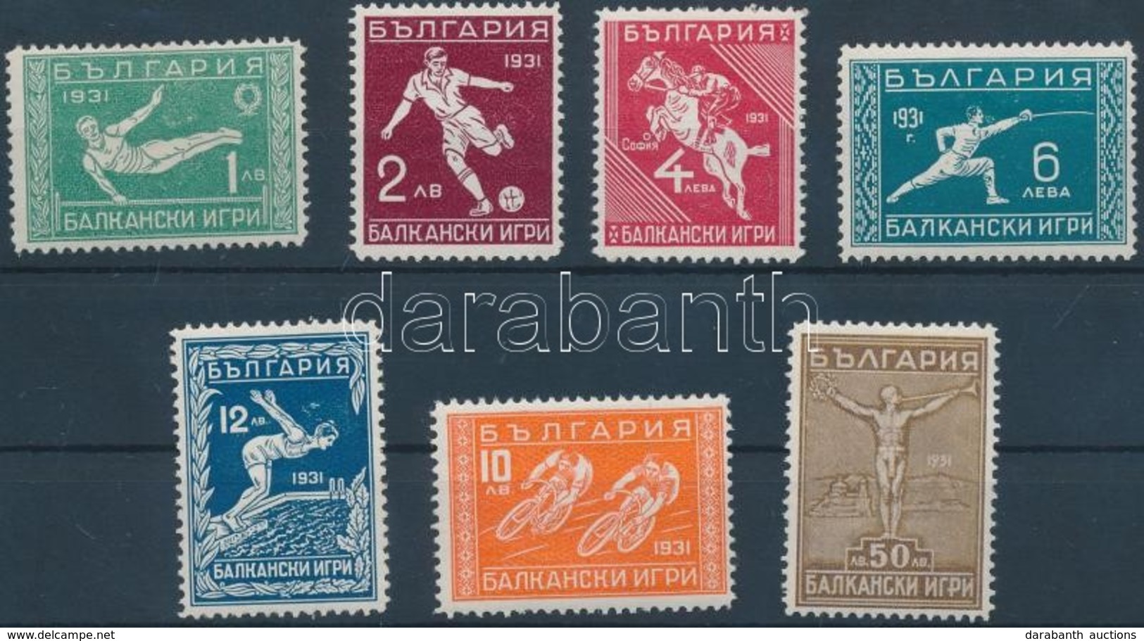 * 1931 Balkáni Sportjátékok Sor Mi 242-248 - Andere & Zonder Classificatie