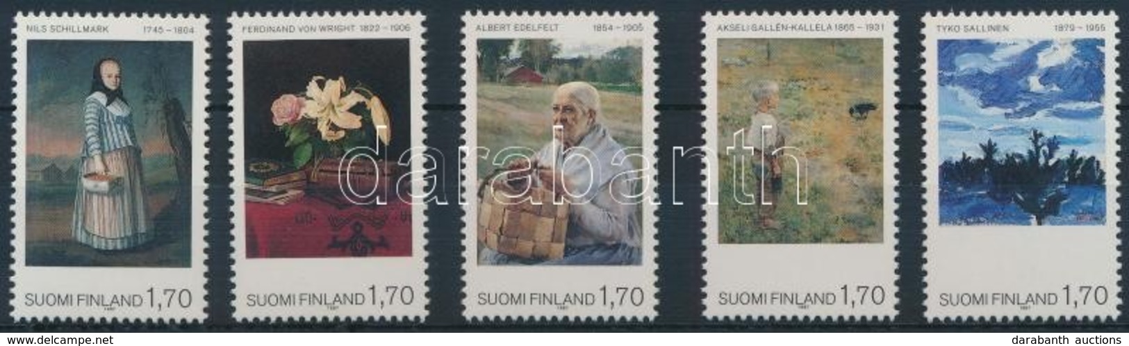 ** 1987 Festmény Sor Mi 1023-1027 - Andere & Zonder Classificatie