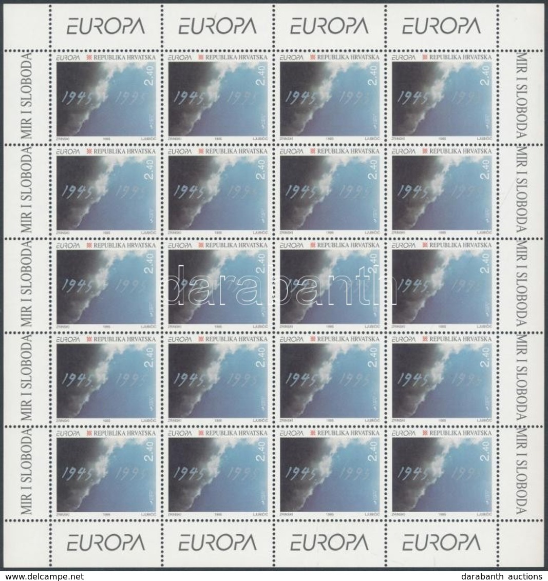 ** 1995 Europa CEPT, Béke és Szabadság Kisív Sor Mi 319-320 - Altri & Non Classificati