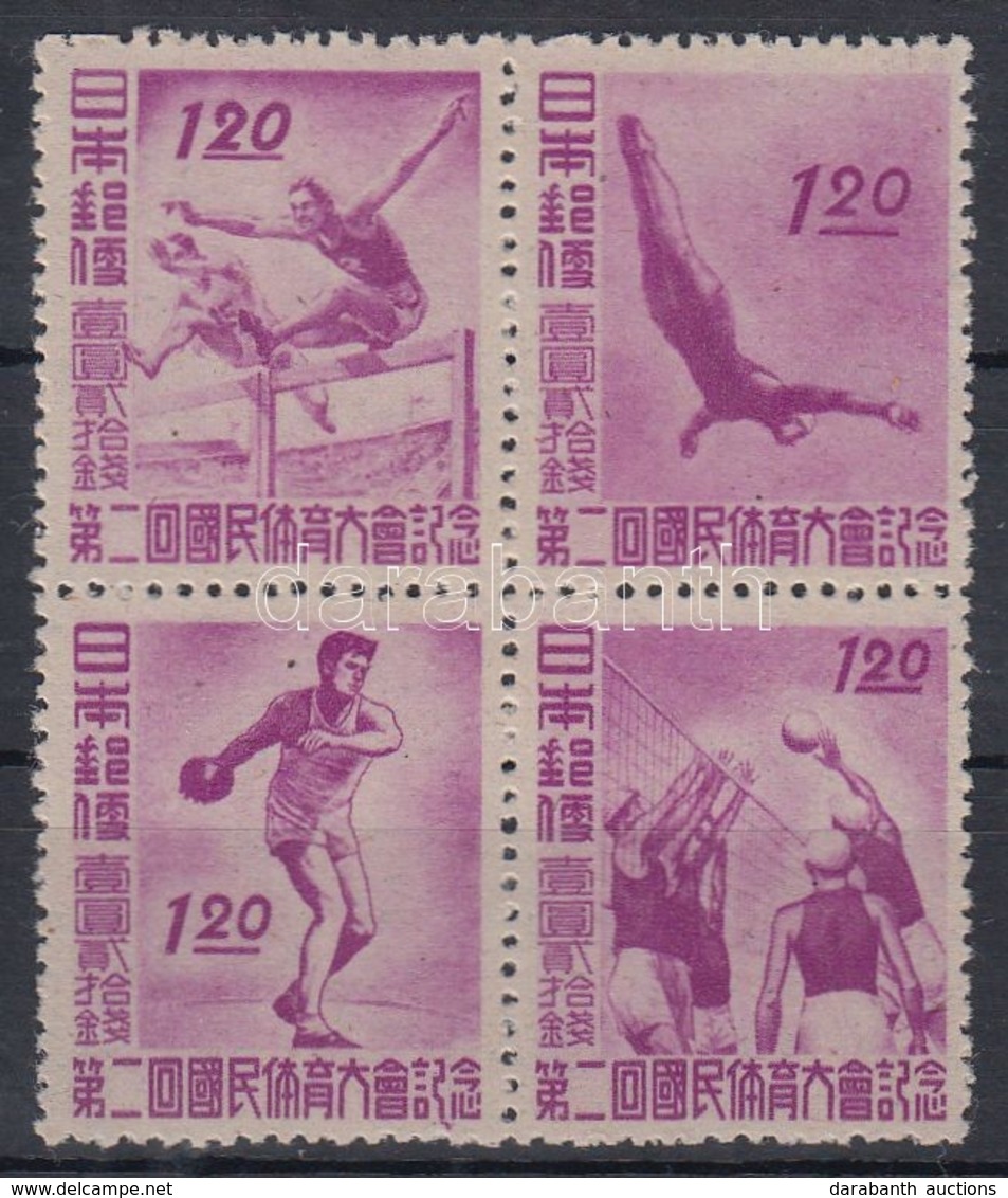 ** 1947 Sport Négyestömb Mi 384-387 - Altri & Non Classificati