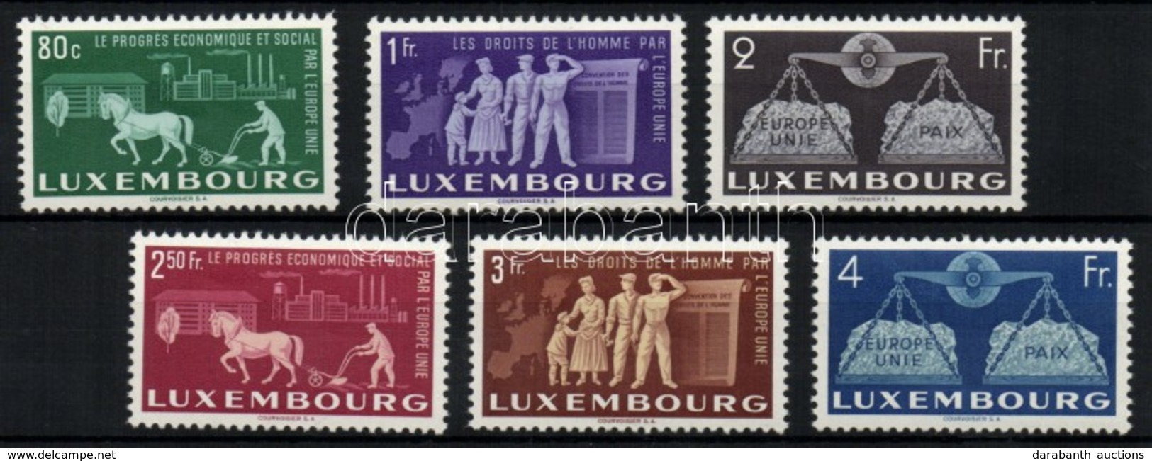 ** 1951 Európai Unió Sor Mi 478-483 - Andere & Zonder Classificatie