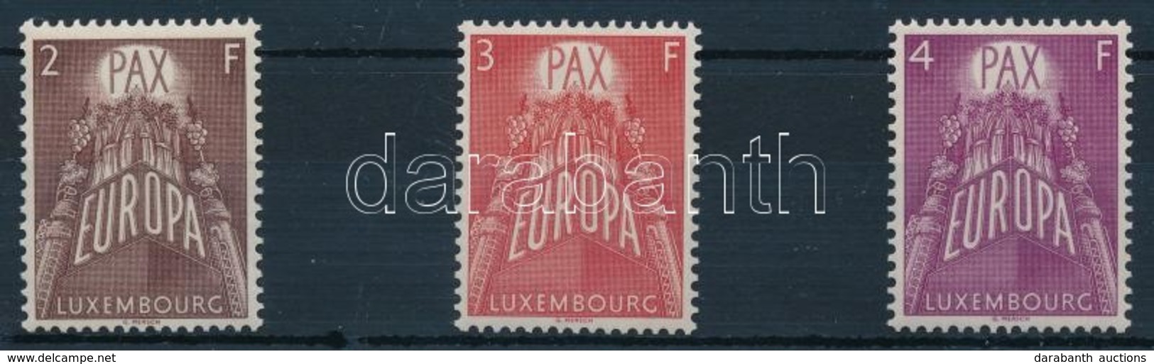 ** 1957 Europa CEPT Sor Mi 572-574 - Altri & Non Classificati