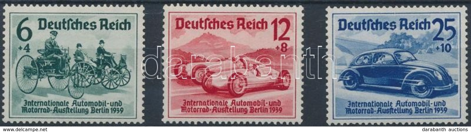 ** 1939 Autó- és Motor Kiállítás Sor Mi 686-688 - Andere & Zonder Classificatie