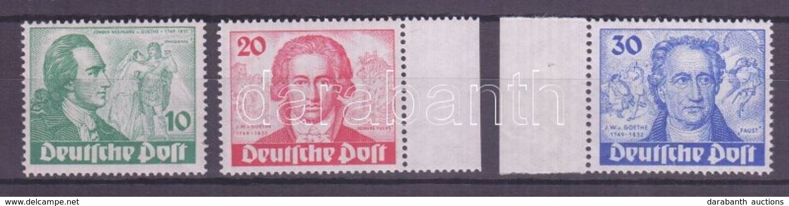 ** 1949 Goethe Mi 61-63 - Altri & Non Classificati