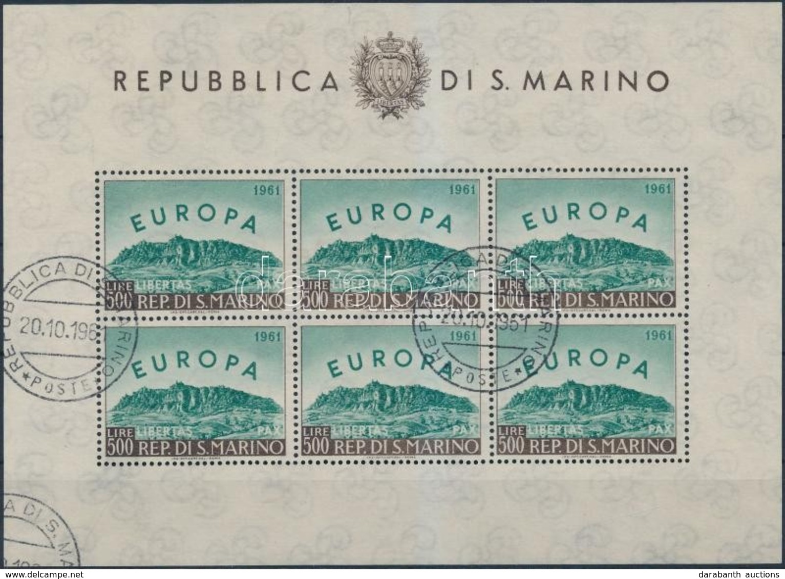 O 1961 Europa CEPT Kisív Mi 700 - Andere & Zonder Classificatie