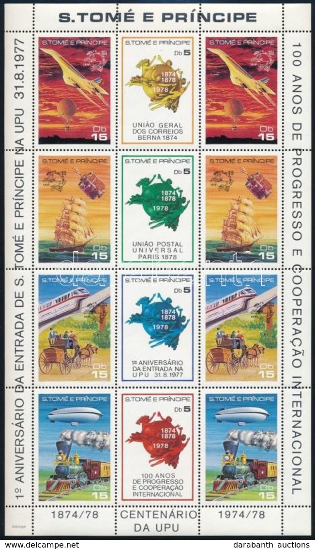 ** 1978 UPU Fogazott + Vágott Kisív Mi 522-529 A+B - Andere & Zonder Classificatie