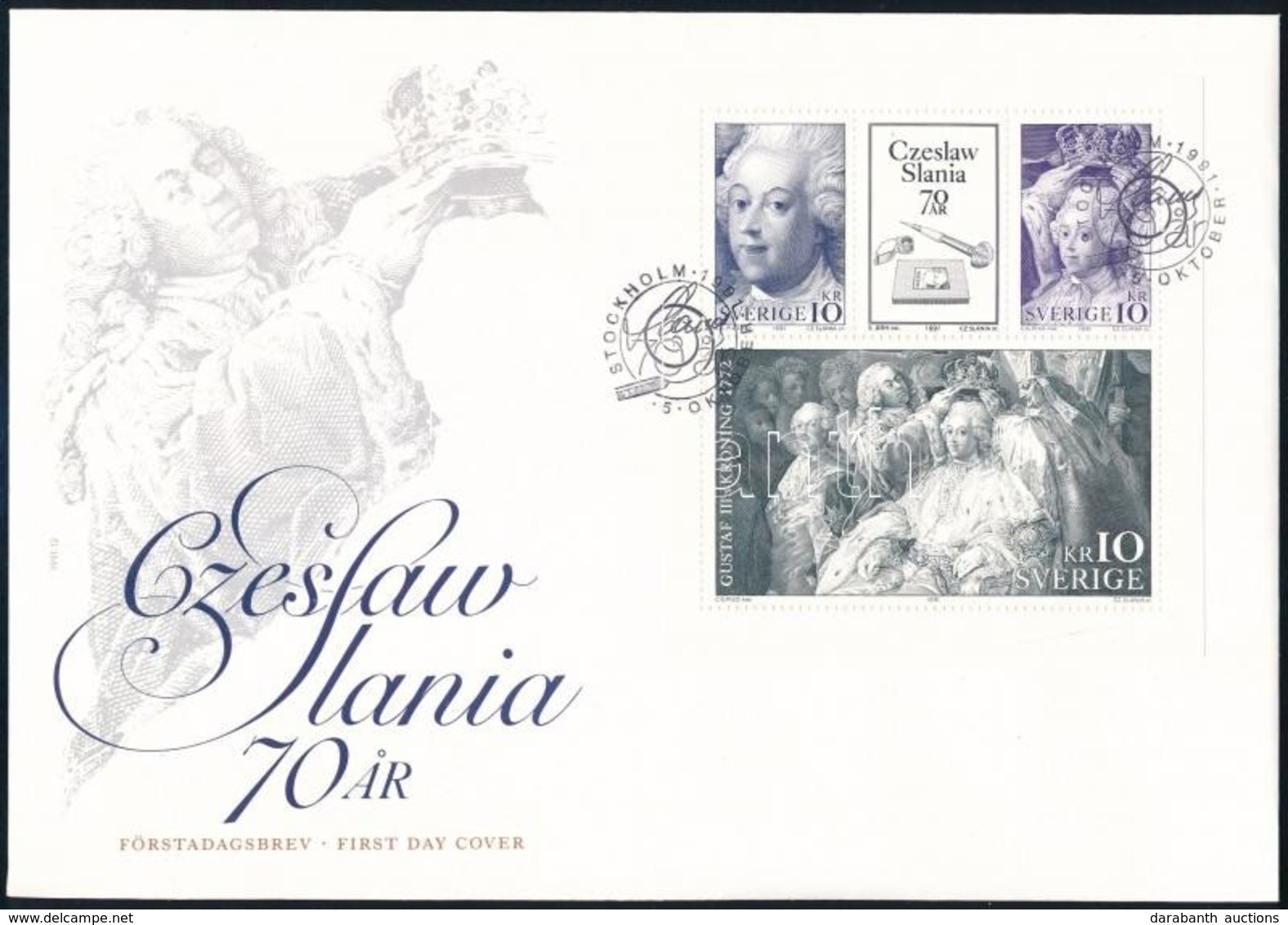 1991 Czeslaw Slania Bélyegfüzetlap H-Blatt 191 FDC-n - Andere & Zonder Classificatie