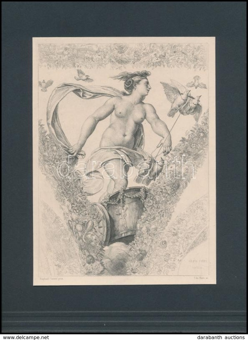 Tiburce De Mare (1840-1900): Raffaello Után, 2 Db Rézmetszet, Papír, Jelzett A Rézmetszeten, 21,5×16 Cm - Estampes & Gravures