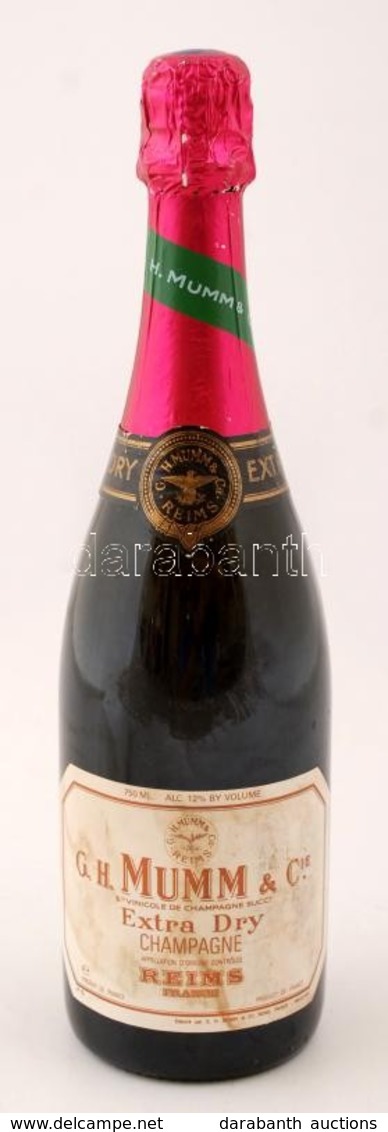 Cca 1960-70 G.H. Mumm Extra Dry Champagne, Reims France,  0,75l - Andere & Zonder Classificatie