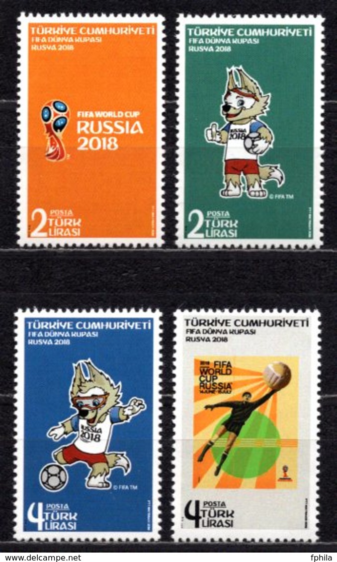 2018 TURKEY FIFA WORLD CUP RUSSIA SOCCER FOOTBALL MNH ** - 2018 – Rusia