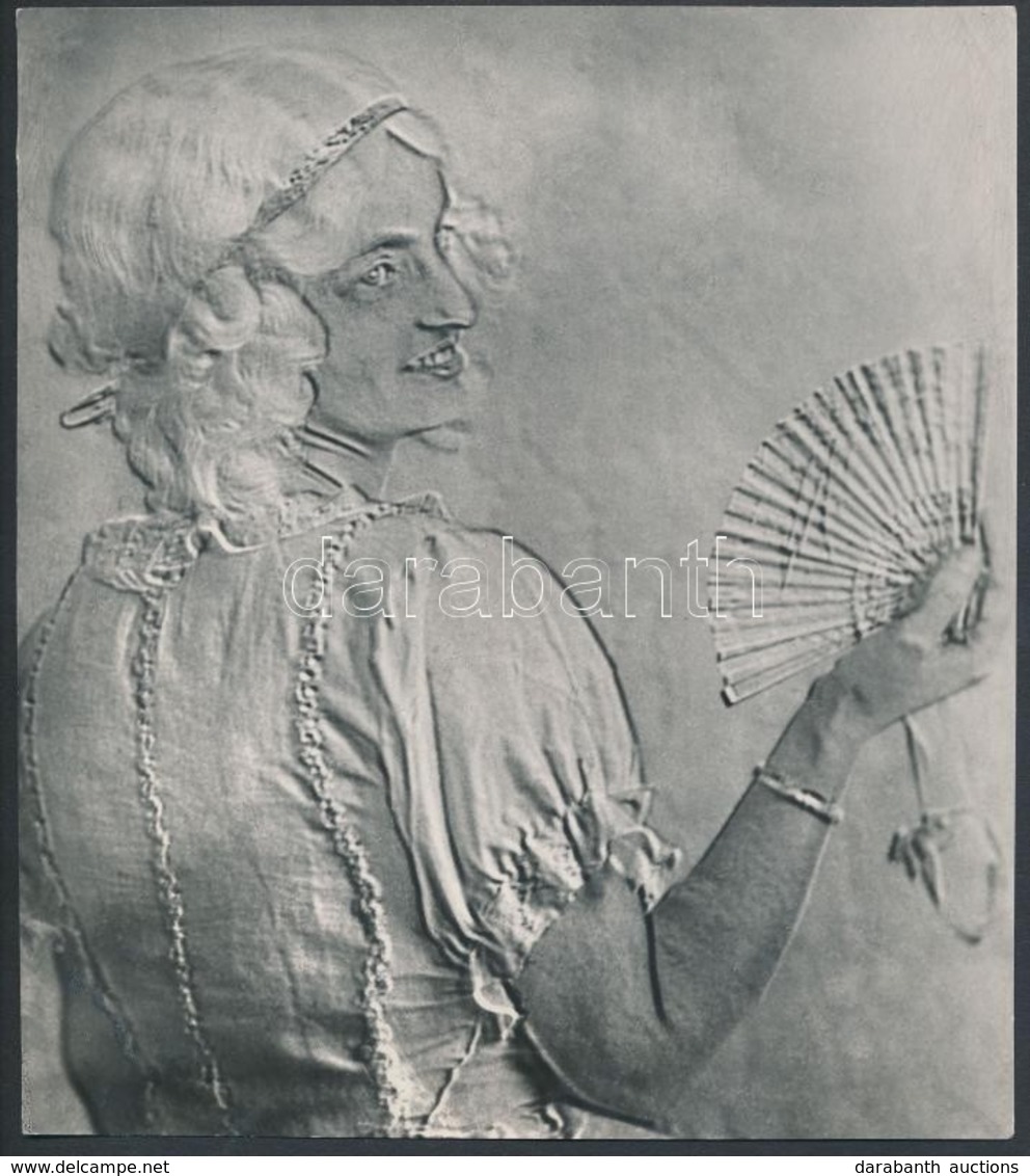 Cca 1932 Kerny István (1879-1963): Plasztikus Portré, Pecséttel Jelzett Vintage Fotóművészeti Alkotás, 18,5x16,5 Cm - Andere & Zonder Classificatie
