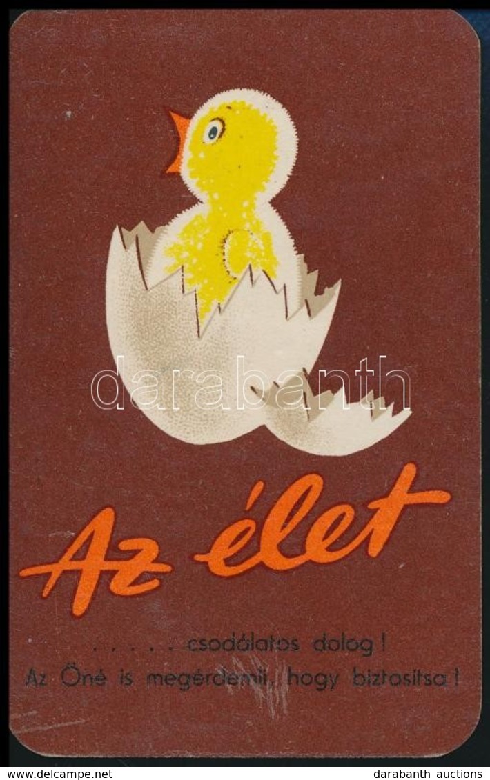 1959 Állami Biztosító Reklámos Kártyanaptár - Pubblicitari