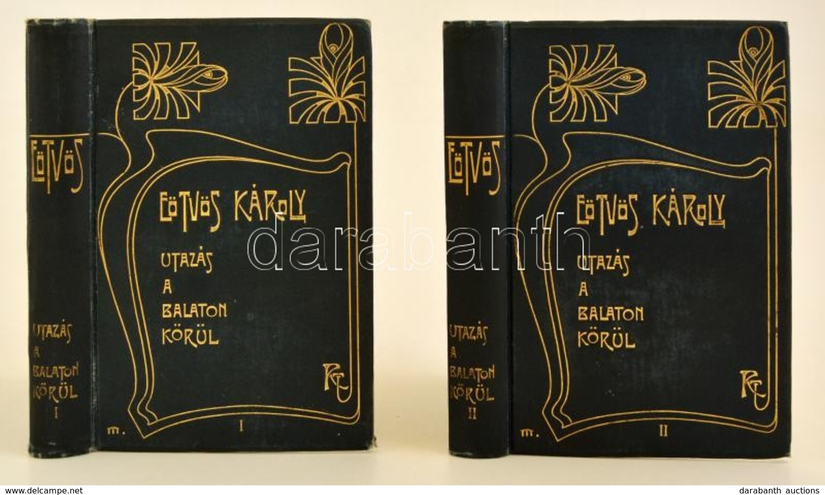 Eötvös Károly: Utazás A Balaton Körül I-II. Eötvös Károly Munkái I-II. Bp., 1901, Révai Testvérek Irodalmi Intézet Rt. K - Sonstige & Ohne Zuordnung