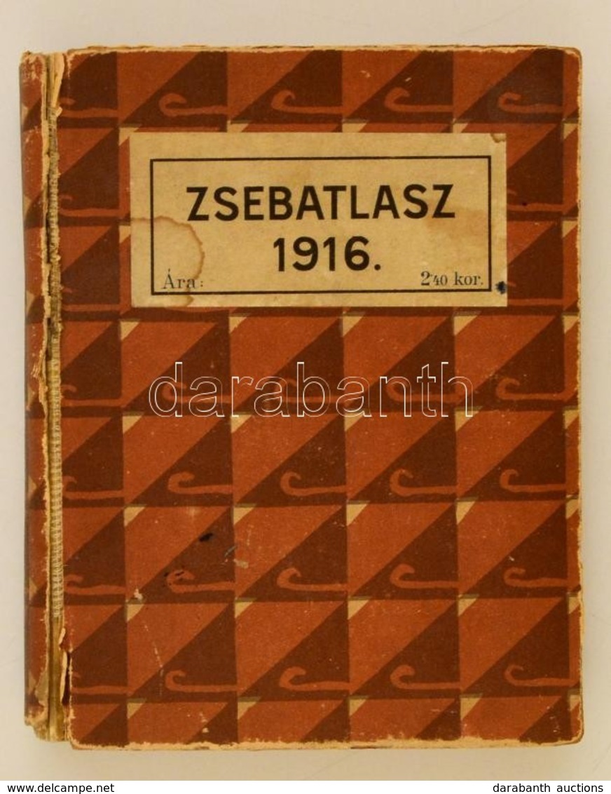 1915 Zsebatlasz Naptárral és Statisztikai Adatokkal Az 1916. évre. Szerk.: Bátky Zsigmond. Bp., 1915, Magyar Földrajzi I - Altri & Non Classificati