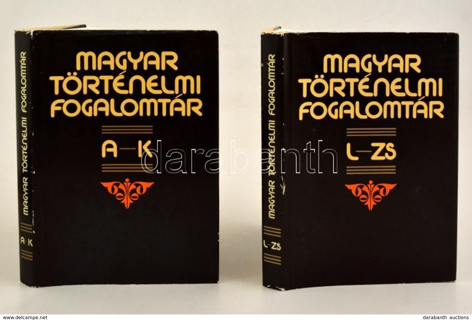 Magyar Történelmi Fogalomtár I-II. Szerk.: Bán Péter. Bp., 1989, Gondolat. Kiadói Egészvászon-kötés, Kiadói Papír Védőbo - Non Classés