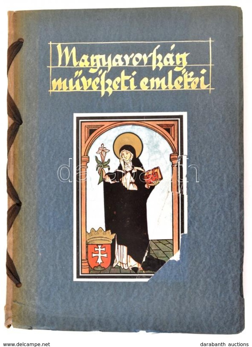 Divald Kornél: Magyarország Művészeti Emlékei. Bp., 1927, Kir. M. Egyetemi Nyomda. Kiadói Félvászon Kötés,kis Sérüléssel - Zonder Classificatie