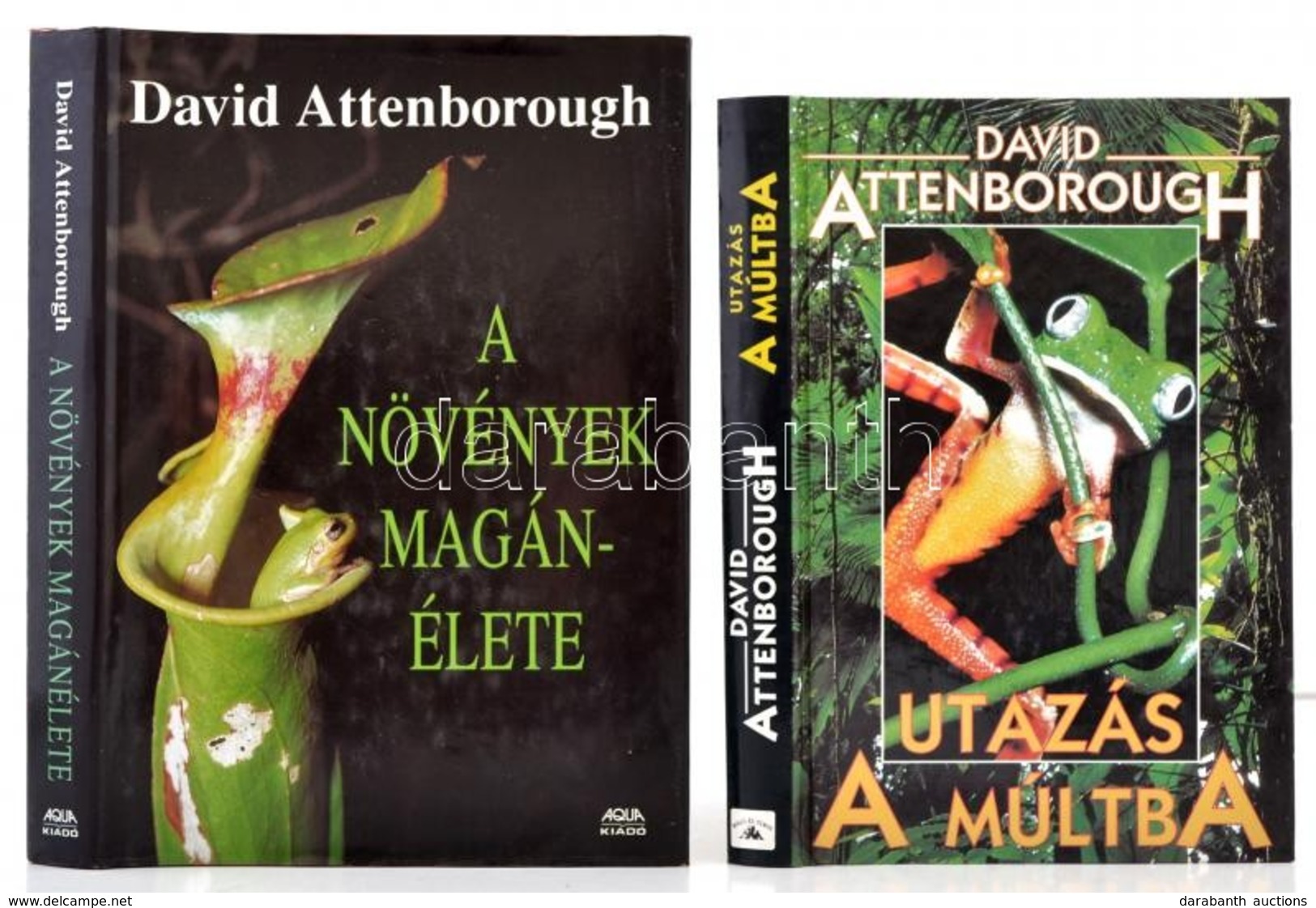 David Attenborough 2 Műve: Utazás A Múltba, A Növények Magánélete. Kaposvár-Bp., 1994-1995, Holló és Társa-Aqua Kiadó. K - Zonder Classificatie