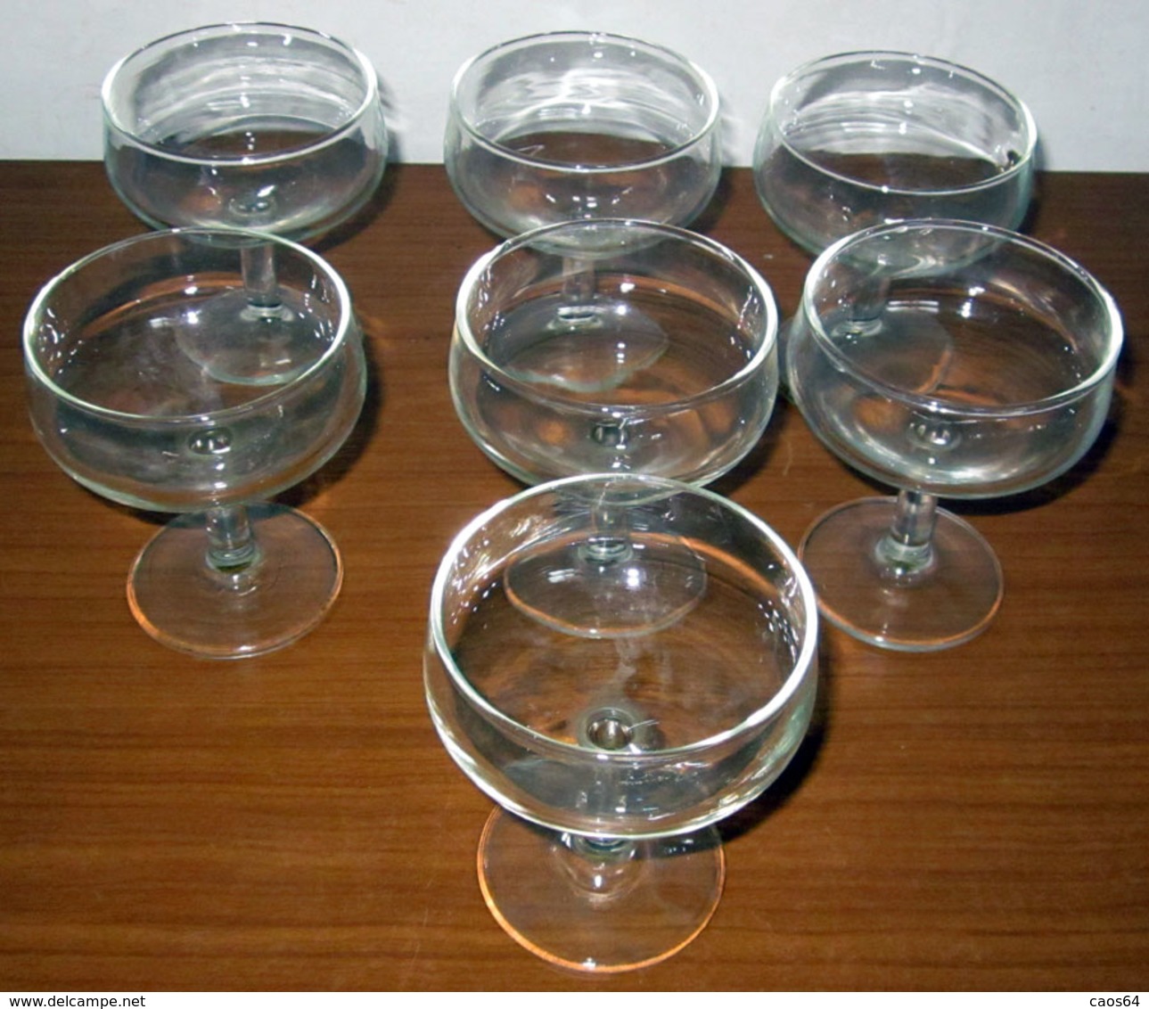 SETTE (7) COPPE H 9 CM. - Verres