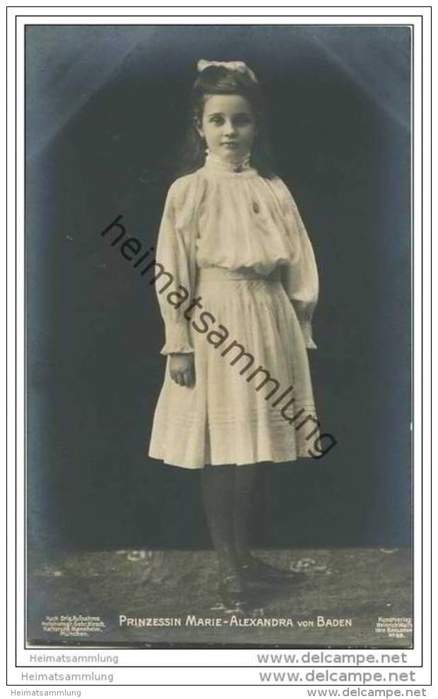 Grossherzogtum Baden - Prinzessin Marie-Alexandra Von Baden - Familles Royales