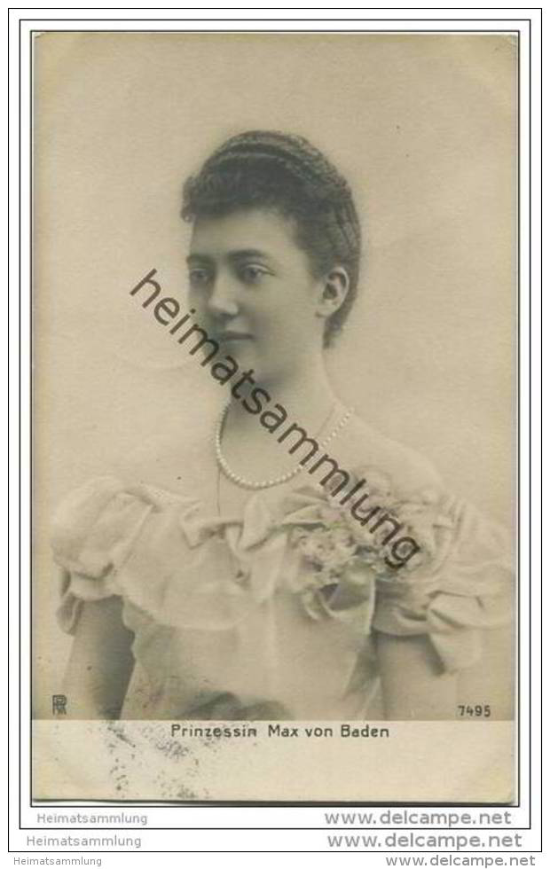 Grossherzogtum Baden - Prinzessin Max Von Baden - Familles Royales