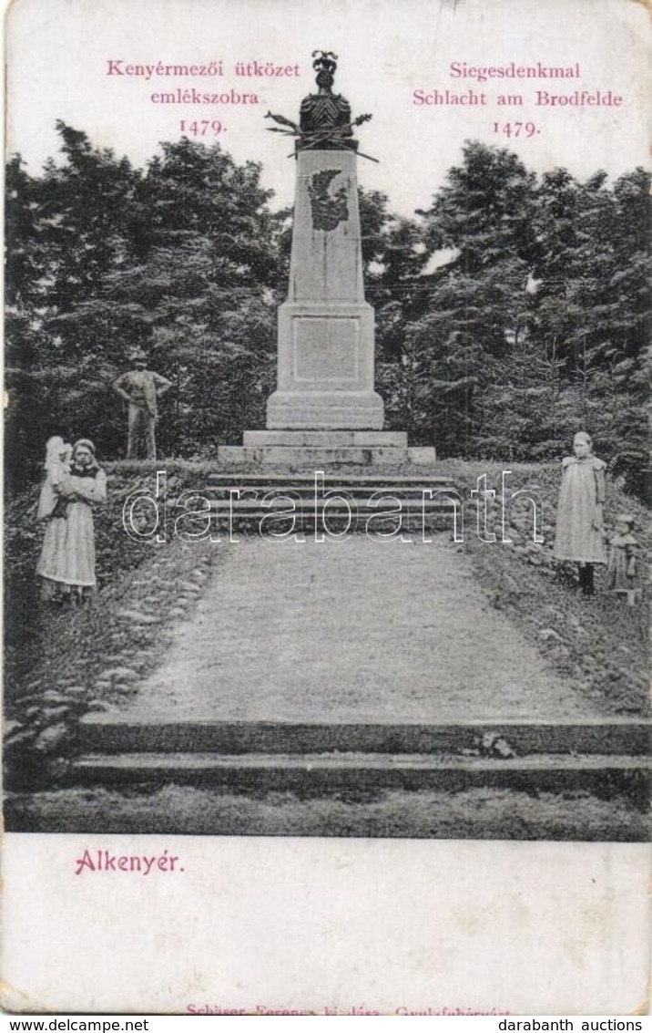 * T3 Alkenyér, Zsibotalkenyér, Unterbrodsdorf, Sibot; 1479-es Kenyérmezői ütközet Emlékszobra. Schäser Ferenc Kiadása /  - Non Classificati