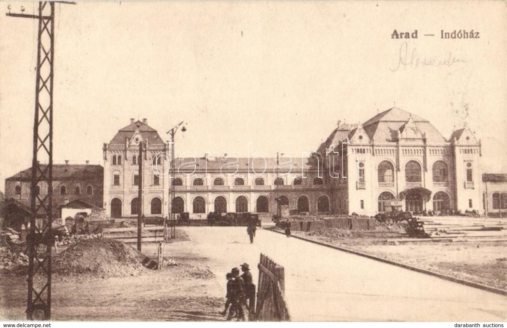 T2/T3 Arad, Új Indóház, Vasútállomás, építési Terület / Bahnhof / Railway Station, Construction Site (EK) - Non Classificati