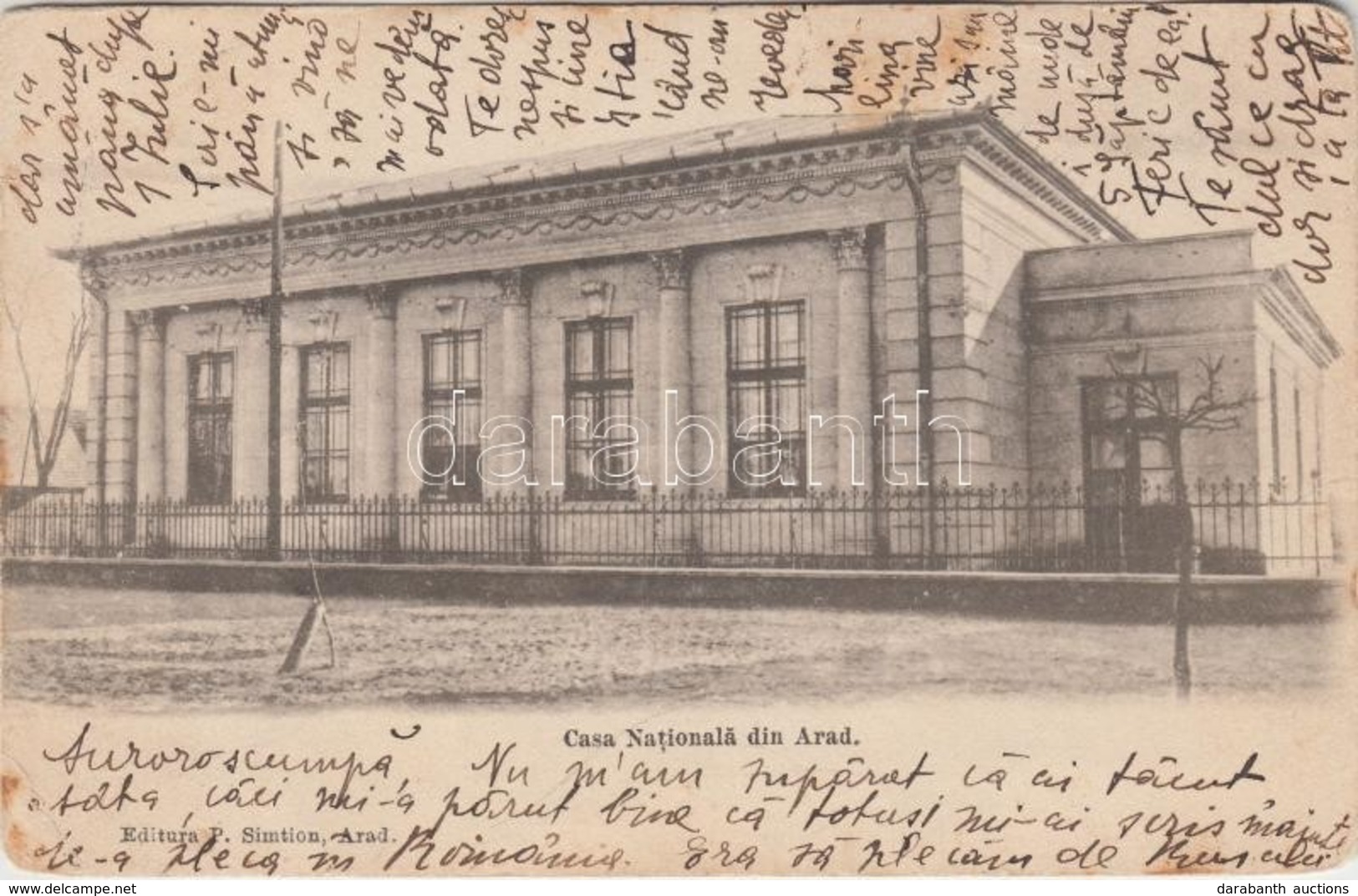 * T3/T4 1907 Arad, Nemzeti Ház / Casa Nationala / National House (Rb) - Zonder Classificatie