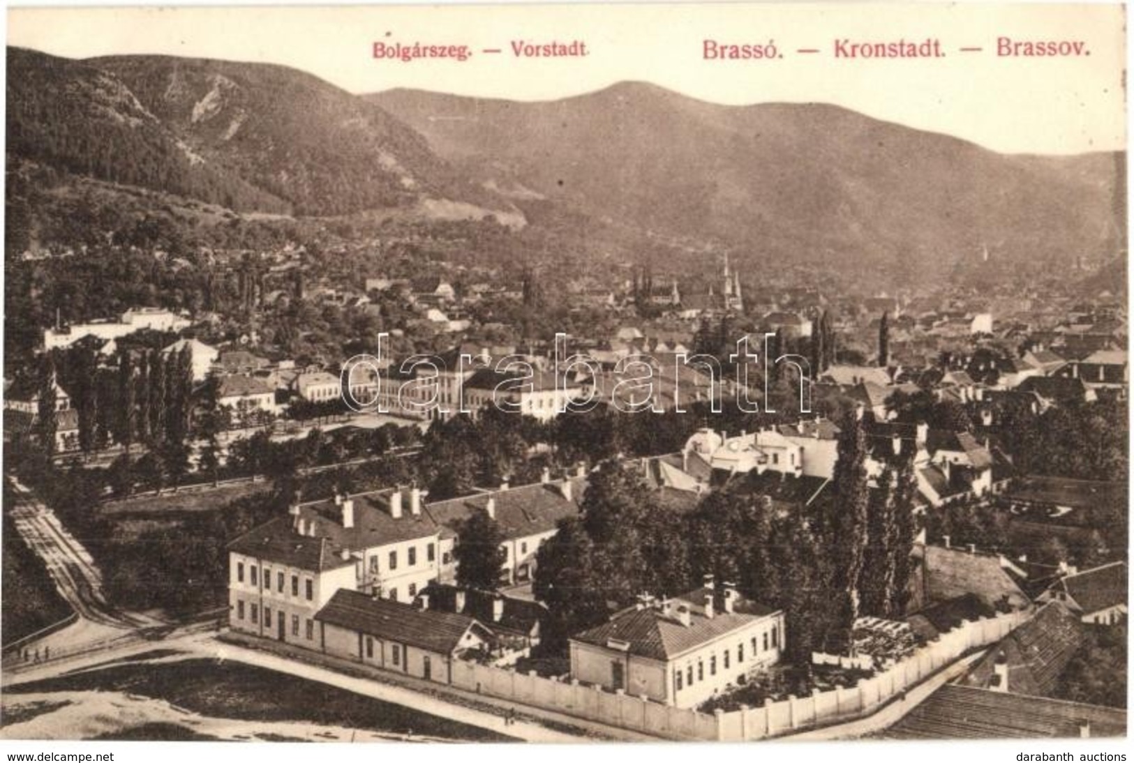 T2 Brassó, Kronstadt, Brasov; Obere Vorstadt / Bolgárszeg, Kiadja Grünfeld Samu / Scheiul - Non Classificati