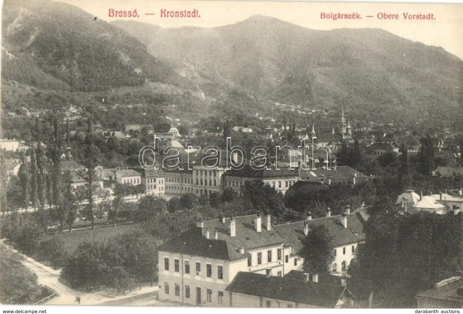 ** T1/T2 Brassó, Kronstadt, Brasov; Bolgárszék Látképe / Obere Vorstadt / General View - Ohne Zuordnung