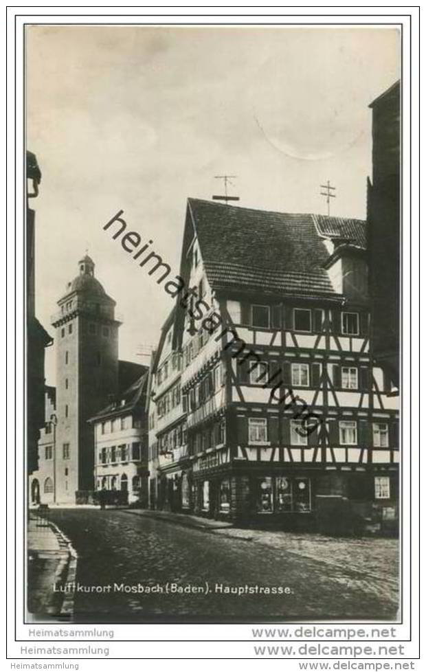 Mosbach - Hauptstrasse - Foto-AK - Mosbach