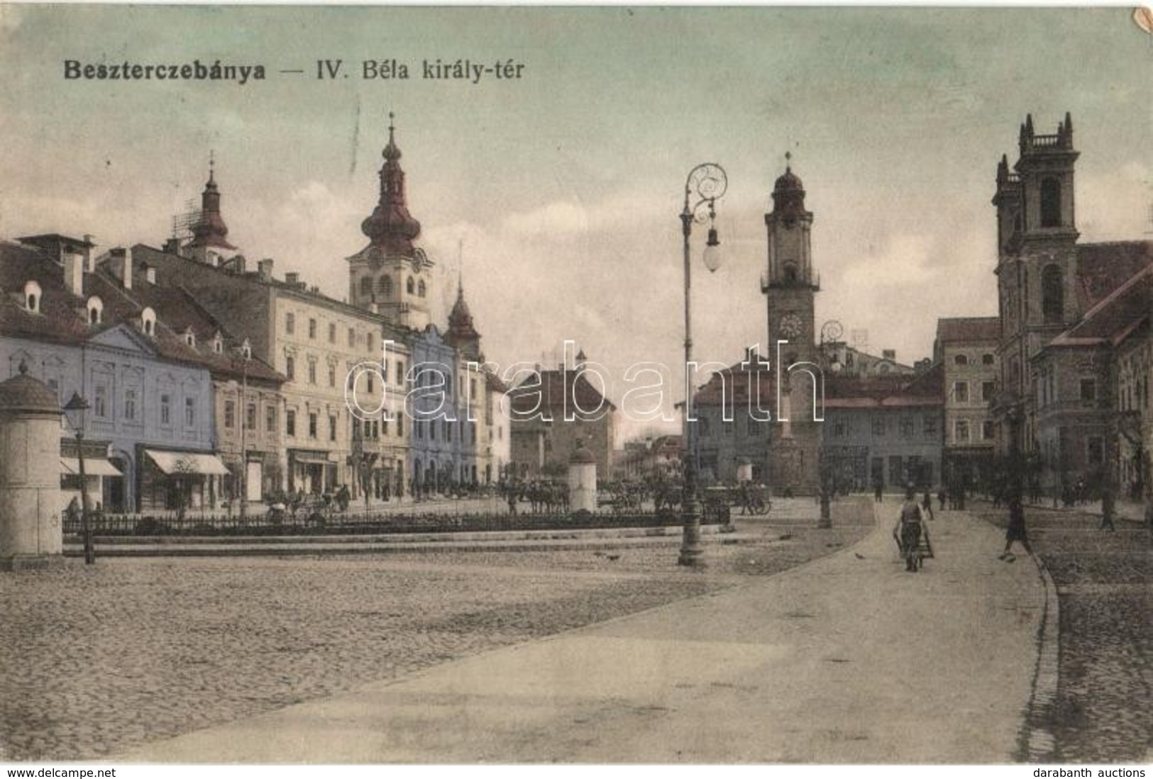 T2 Besztercebánya, Banská Bystrica; IV. Béla Király Tér, üzletek / Square, Shops - Unclassified