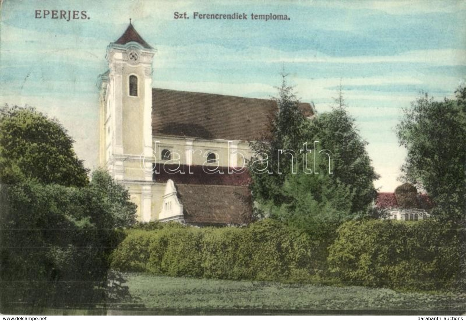 T2 Eperjes, Presov; Szent Ferencrendiek Temploma. Kiadja Divald Károly Fia / Franciscan Church - Zonder Classificatie