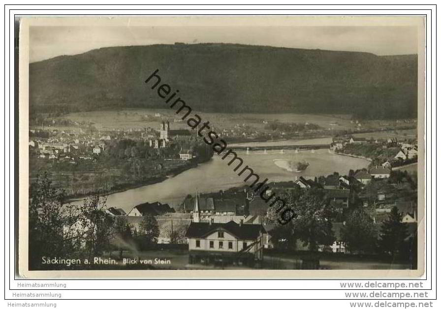 Säckingen - Gesamtansicht - Foto-AK - Bad Saeckingen