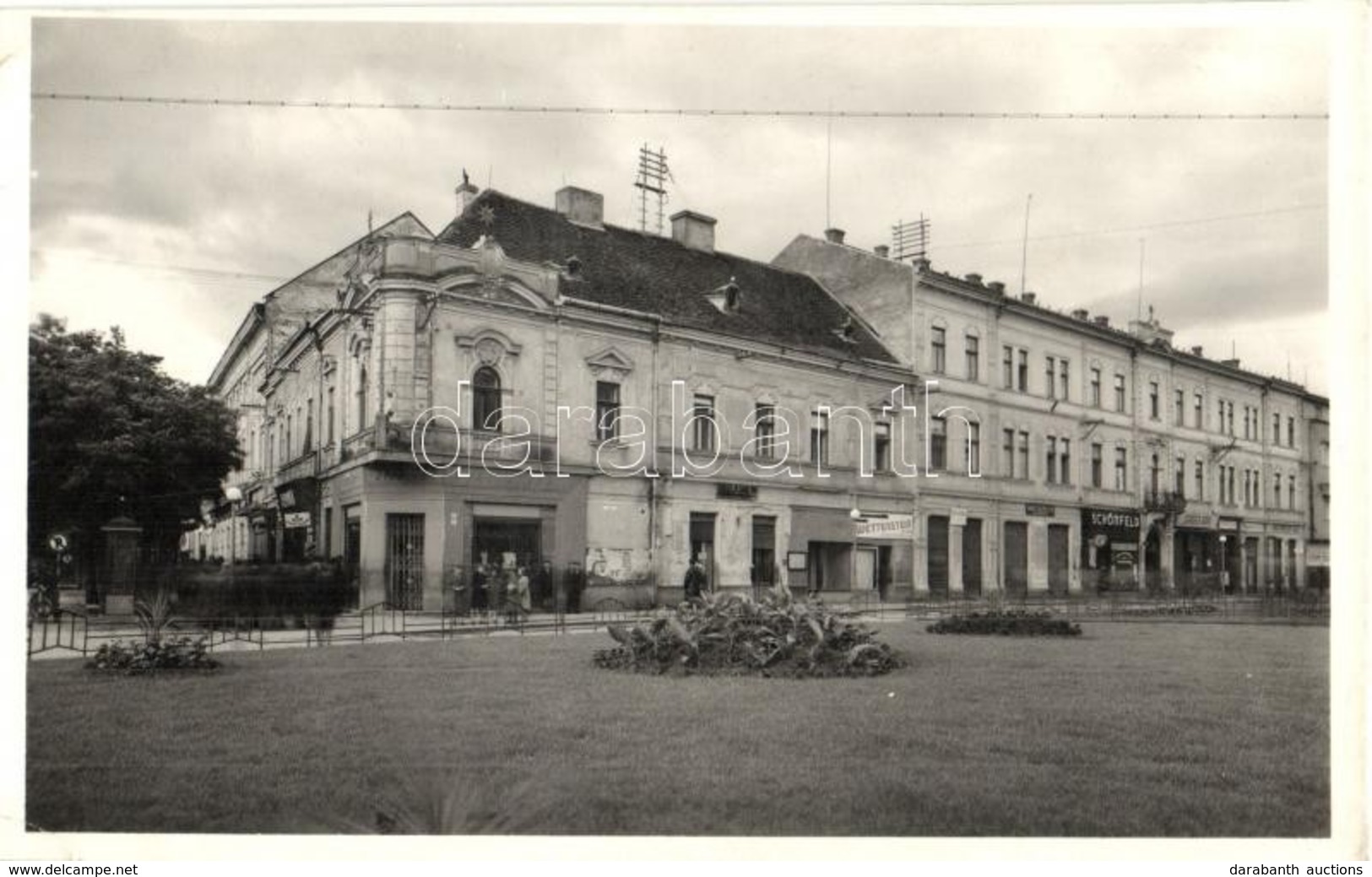 T2/T3 Munkács, Mukacevo, Mukacheve; Horthy Miklós Tér, Csillag Szálloda, Kasztler, Wettenstein Zsigmond, Schönfeld Henri - Zonder Classificatie