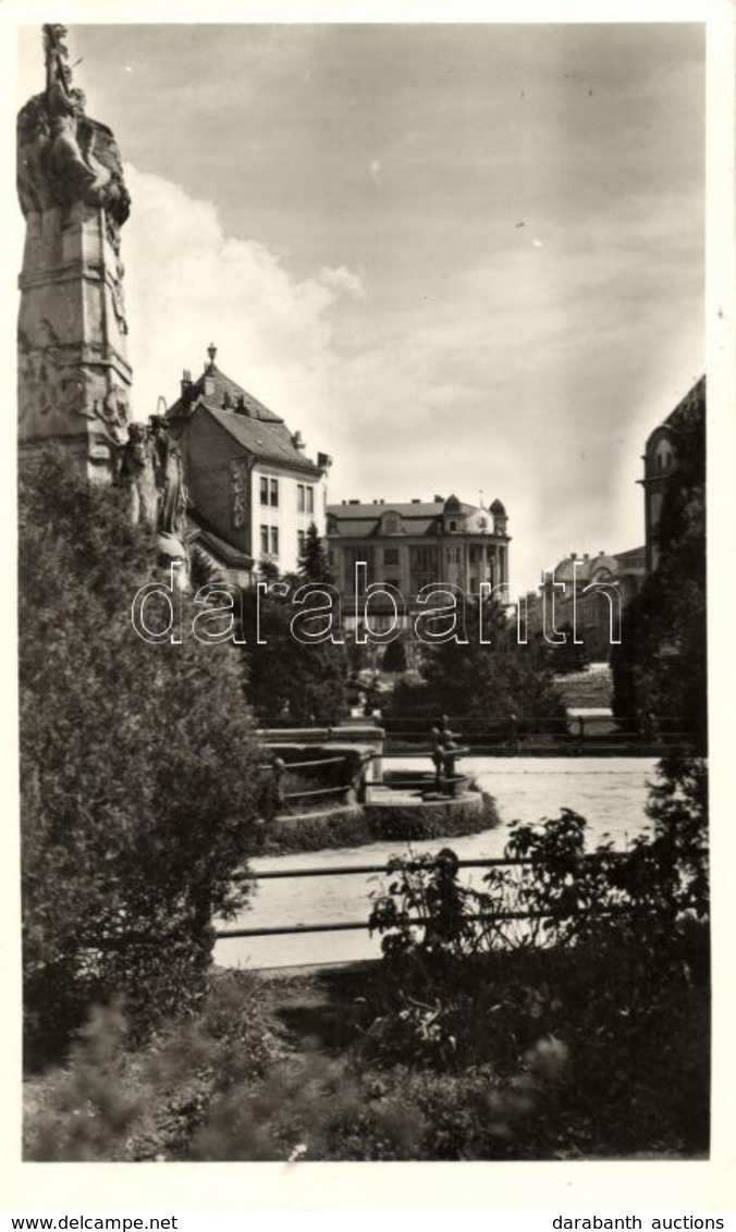 * T2 Szabadka, Subotica; Fő Téri Park / Main Square Park, 'vissza' So. Stpl - Zonder Classificatie