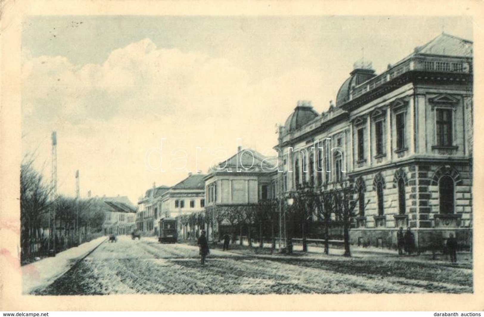 T2/T3 Újvidék, Novi Sad; Utcakép Villamossal / Street View With Tram (EK) - Ohne Zuordnung