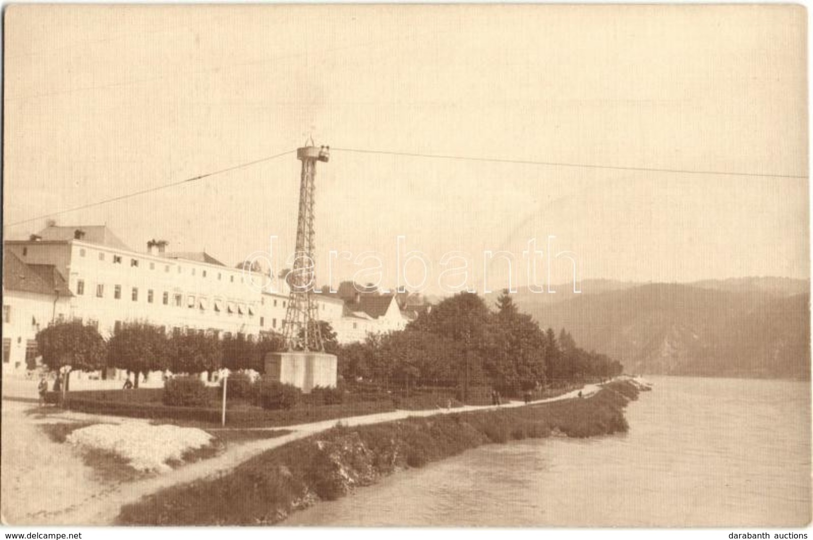 * T2 1915 Aschach An Der Donau, Wire Path, Cableway Transport. Photo - Zonder Classificatie