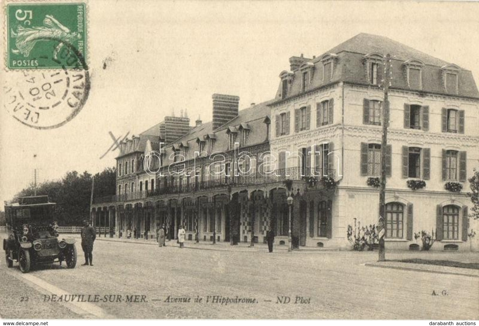 T2/T3 Deauville-sur Mer. Avenue De L'hippodrome / Avenue, Automobile. TCV Card (EK) - Zonder Classificatie