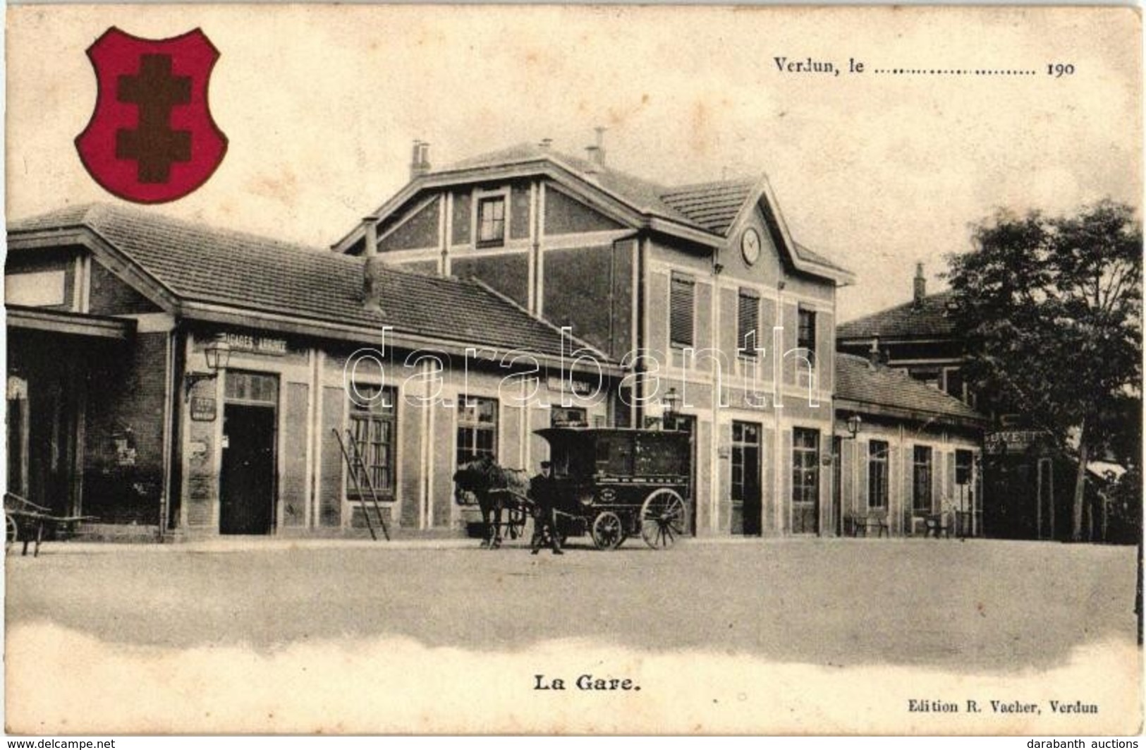 T2 Verdun, La Gare / Railway Station, Coat Of Arms - Zonder Classificatie