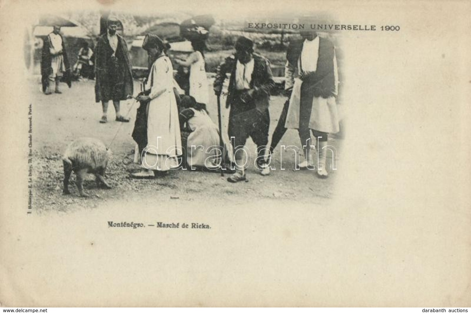 ** T2 1900 Rijeka Crnojevica, Exposition Universelle, Market, Folklore - Ohne Zuordnung