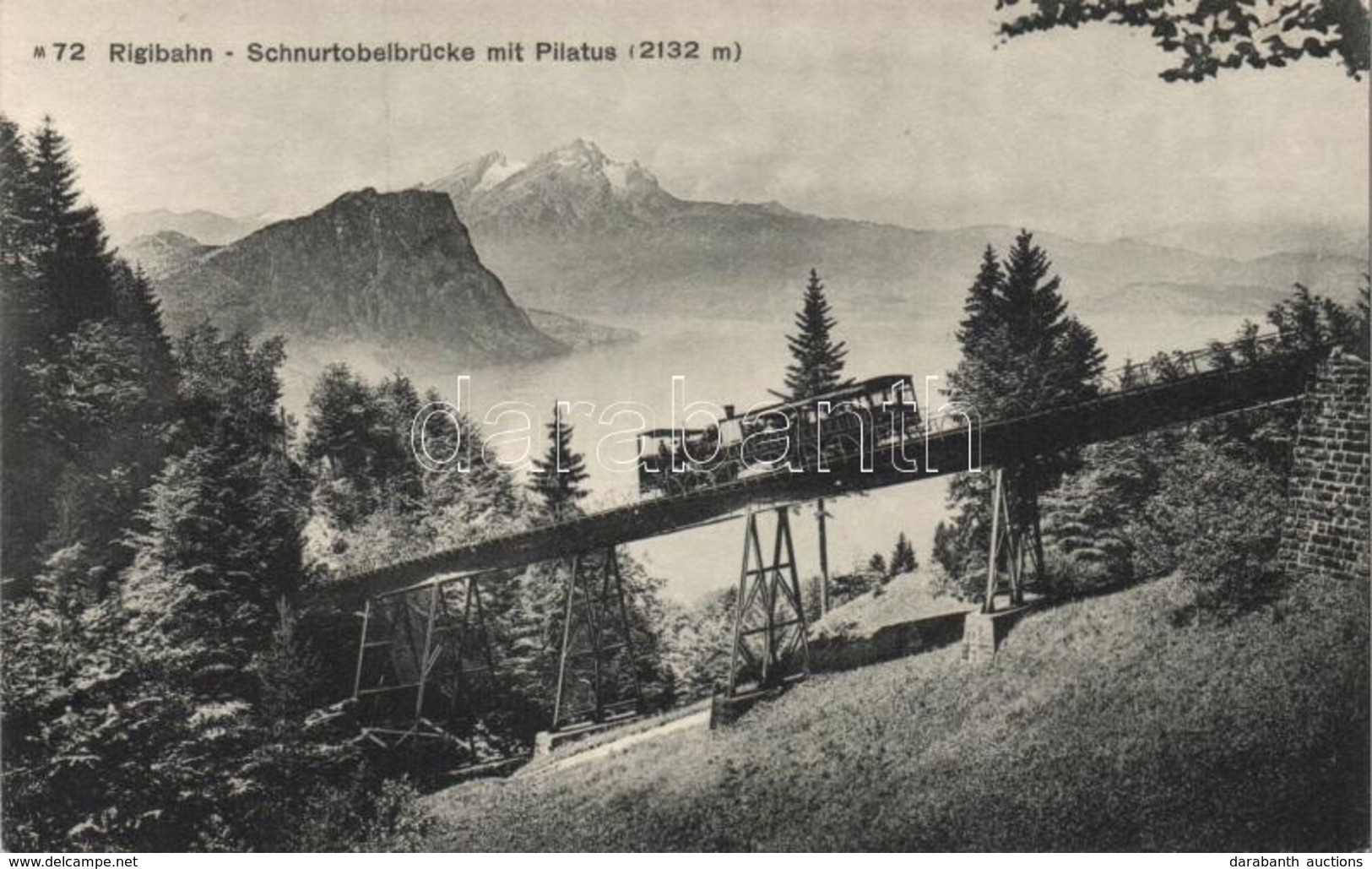 ** T1 Rigibahn, Schnurtobelbrücke / Bridge, Funicular Railway - Zonder Classificatie