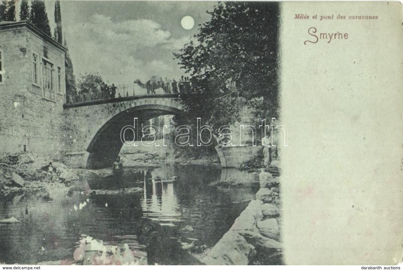 T2/T3 1899 Izmir, Smyrne; Mélés Et Pont Des Caravanes / Old Bridge (EK) - Zonder Classificatie
